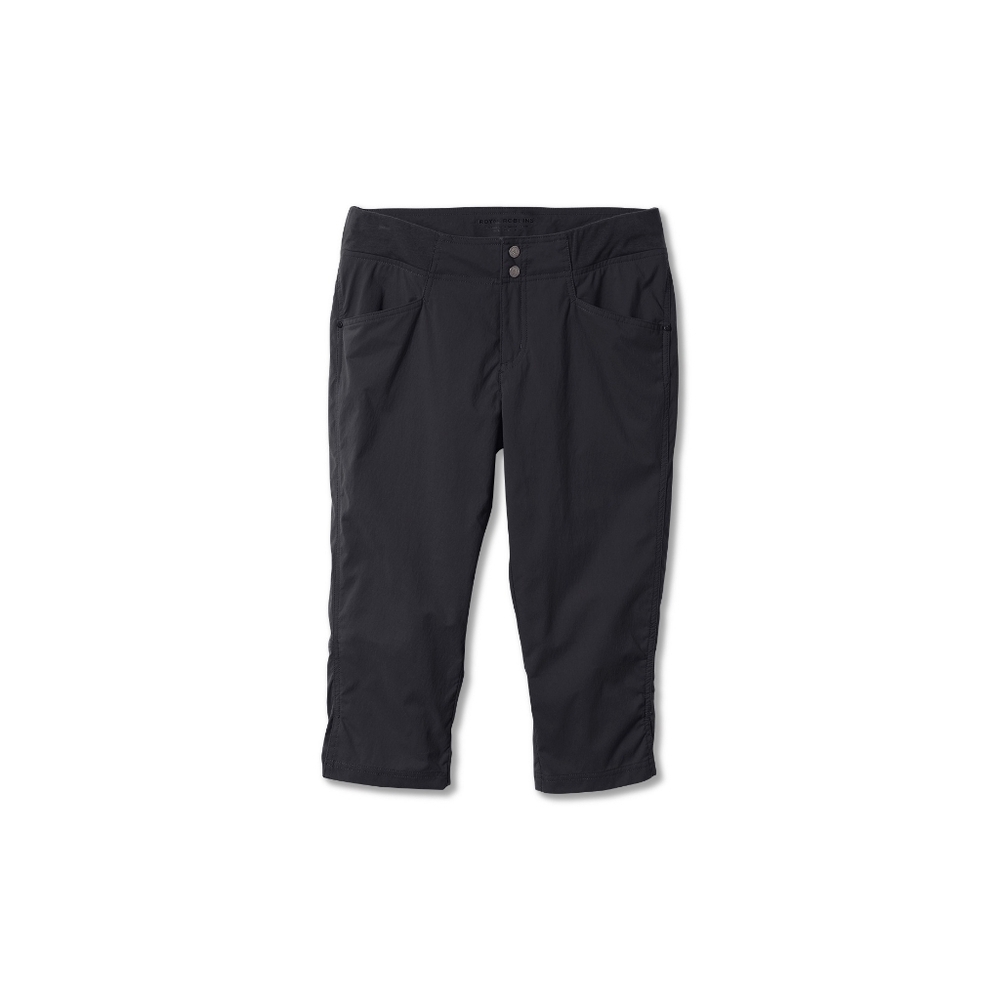 Royal Robbins Jammer Capri Pants Womens Size 14 Trim Fit Stretch Black